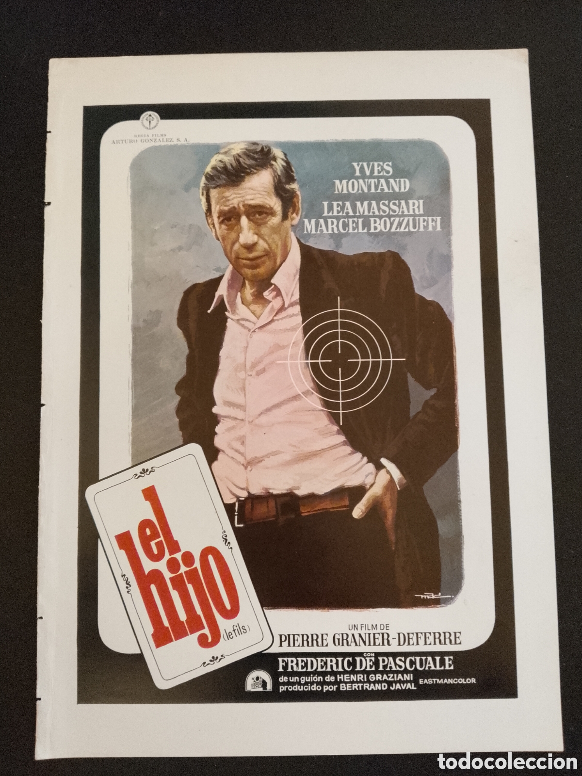 Cine: El hijo - Yves Montand, Lea Massari, Marcel Bozzuffi GUIA DE CINE ORIGINAL CA86