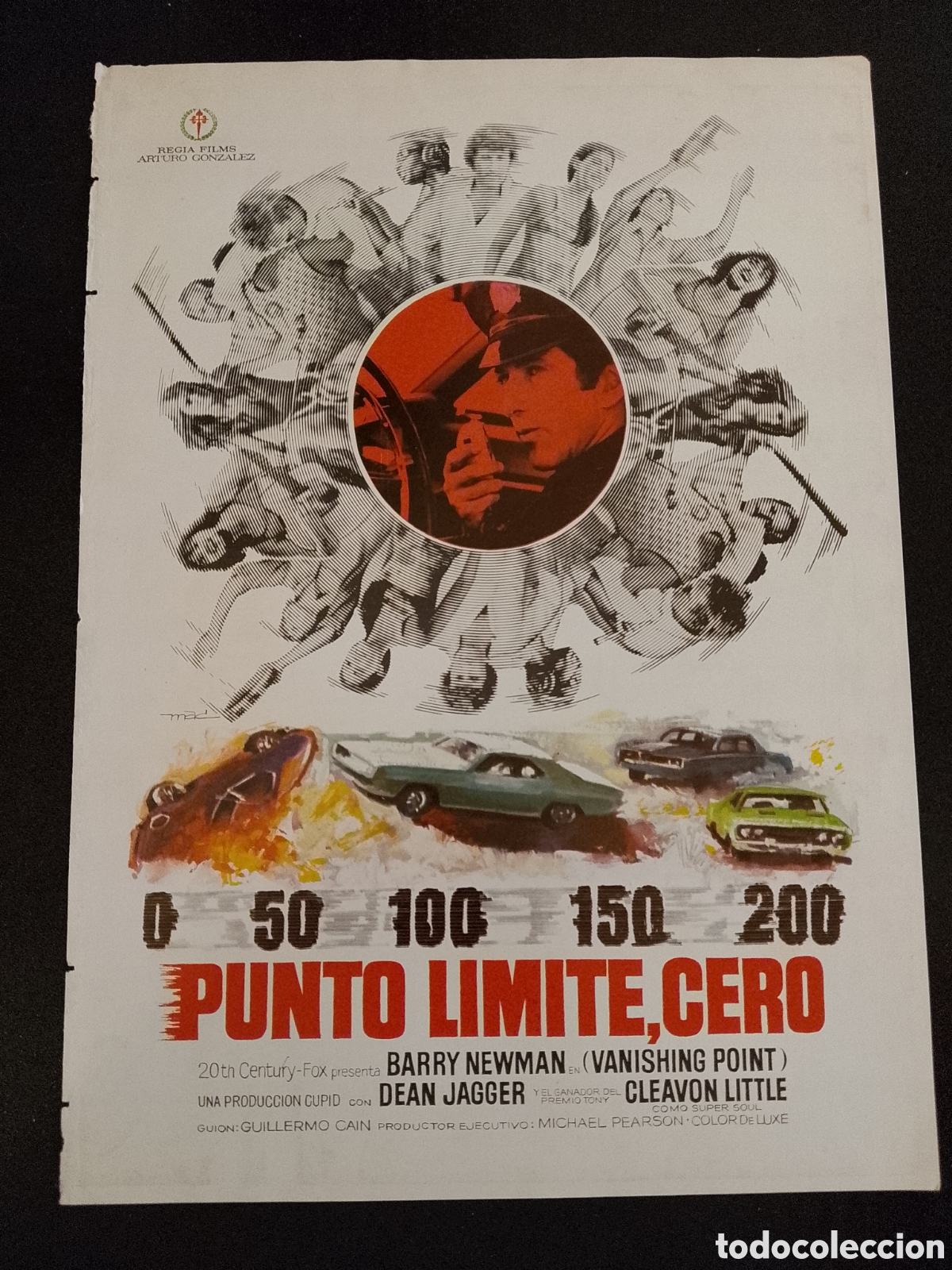 Cine: PUNTO LIMITE CERO BARRY NEWMAN GUIA DE CINE ORIGINAL CA86