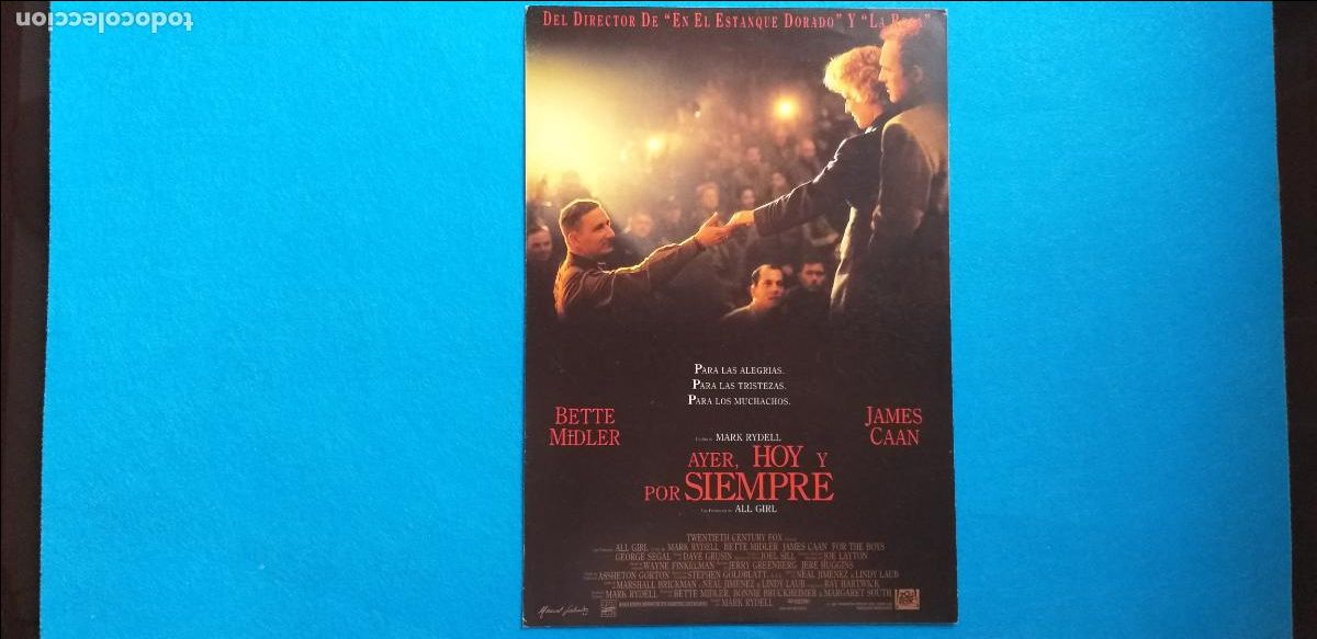 Cine: GUIA PUBLICITARIA SIMPLE: Ayer, hoy y por siempre (1991) de Mark Rydell. Con Bette Midler.