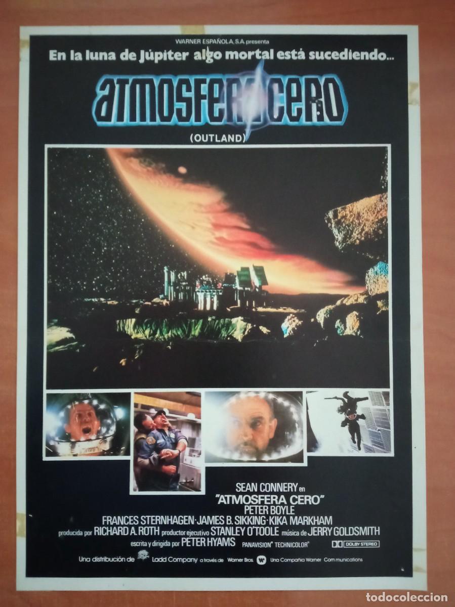 Cine: GU&Iacute;A PUBLICITARIA DE LA PEL&Iacute;CULA ATM&Oacute;SFERA CERO, SEAN CONNERY