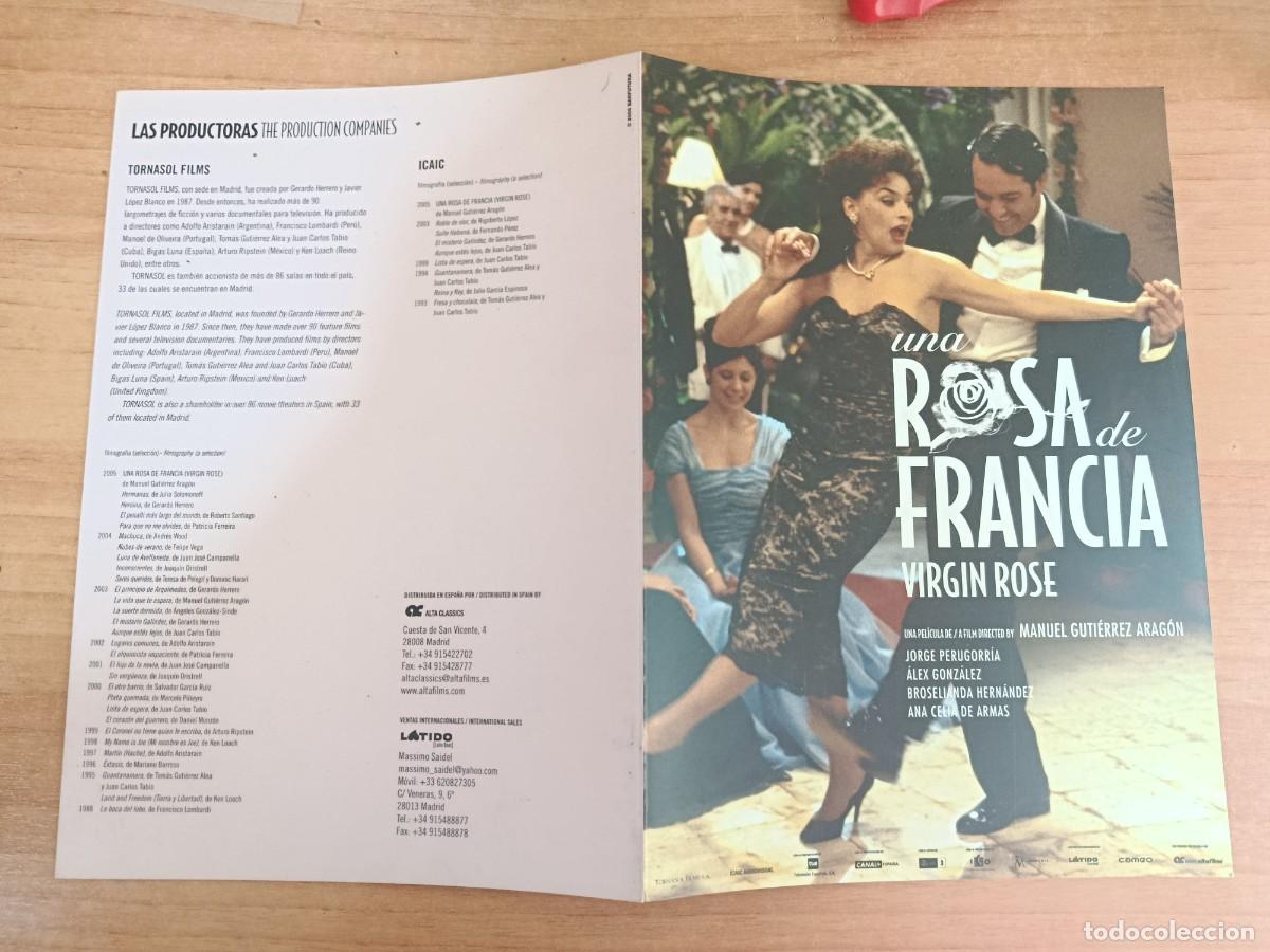 Cine: G35-- GUIA DE LA PELICULA ---UNA ROSA DE FRANCIA