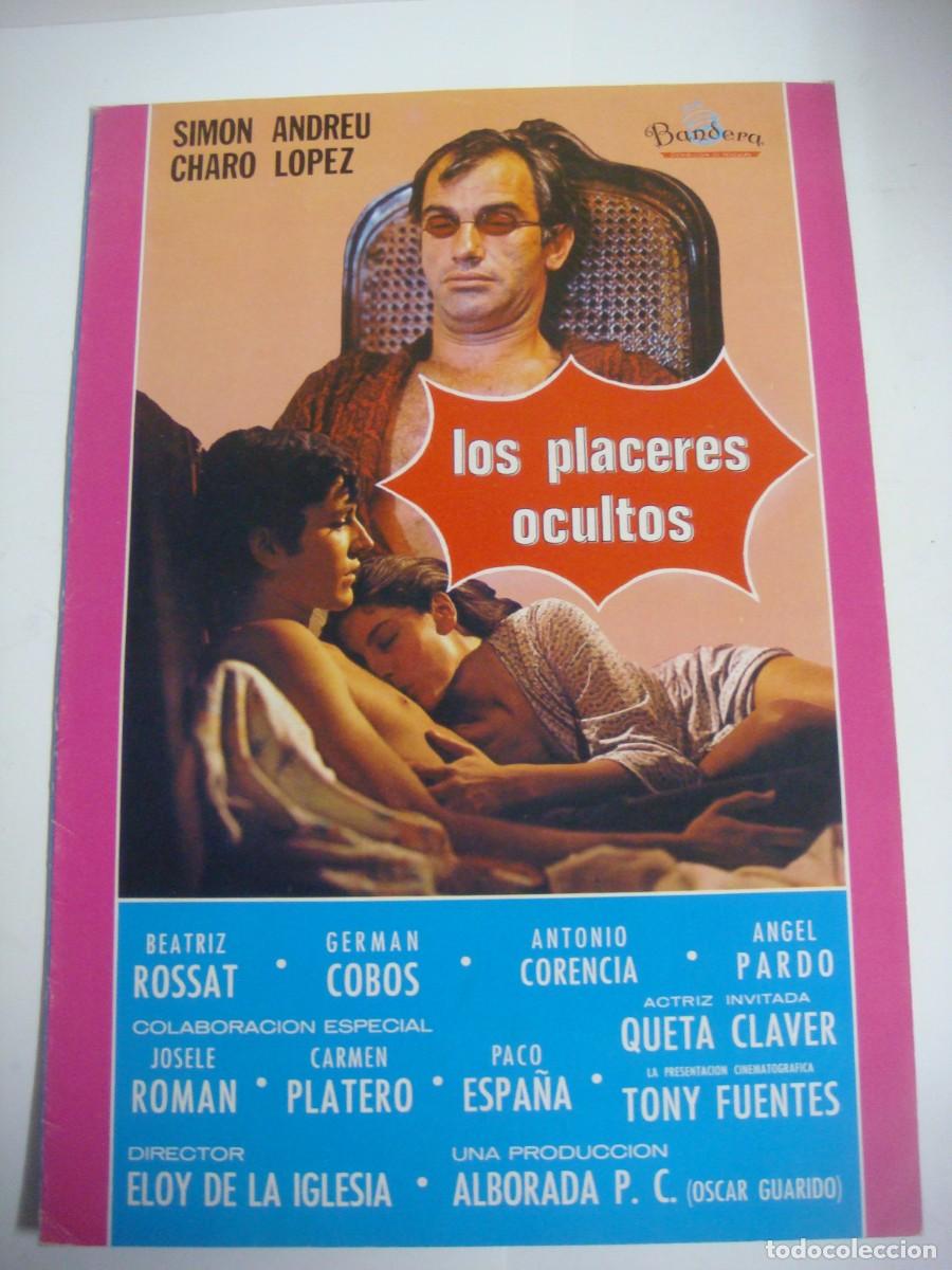 Cine: GUIA PUBLICITARIA DE LOS PLACERES OCULTOS CON SIMON ANDREU Y CHARO LOPEZ-CAR-N&ordm;-1