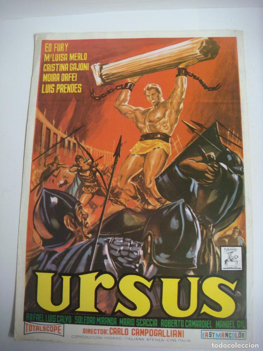 Cine: GUIA PUBLICITARIA DE URSUS CON ED FURY Y M&ordf;LUISA MERLO-CAR-N&ordm;-1