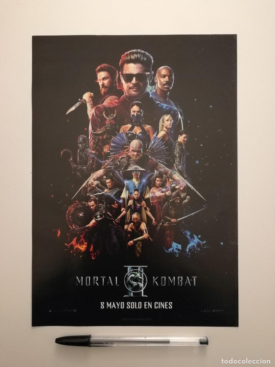 Cine: ANUNCIO ACARTONADO -A4- MORTAL KOMBAT 2 II - Karl Urban - ARTES MARCIALES - PUBLICIDAD LAMINA