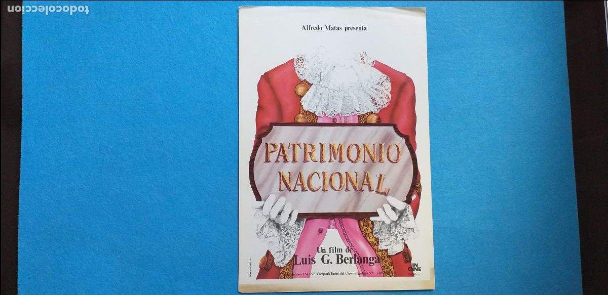 Cine: GUIA PUBLICITARIA SIMPLE: PATRIMONIO NACIONAL. DE LUIS GARCIA BERLANGA