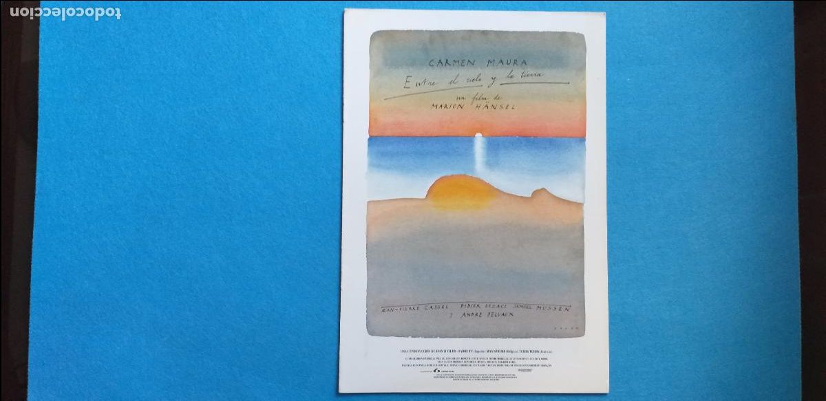 Cine: GUIA PUBLICITARIA. 8 P&Aacute;GINAS. Entre el cielo y la tierra (Marion H&auml;nsel, 1992). Carmen Maura.