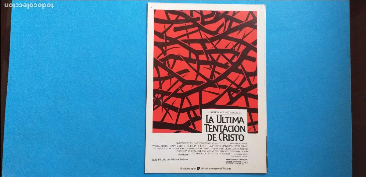 Cine: Gu&iacute;a Doble: LA &Uacute;LTIMA TENTACI&Oacute;N DE CRISTO. CON: MARTIN SCORSESE.