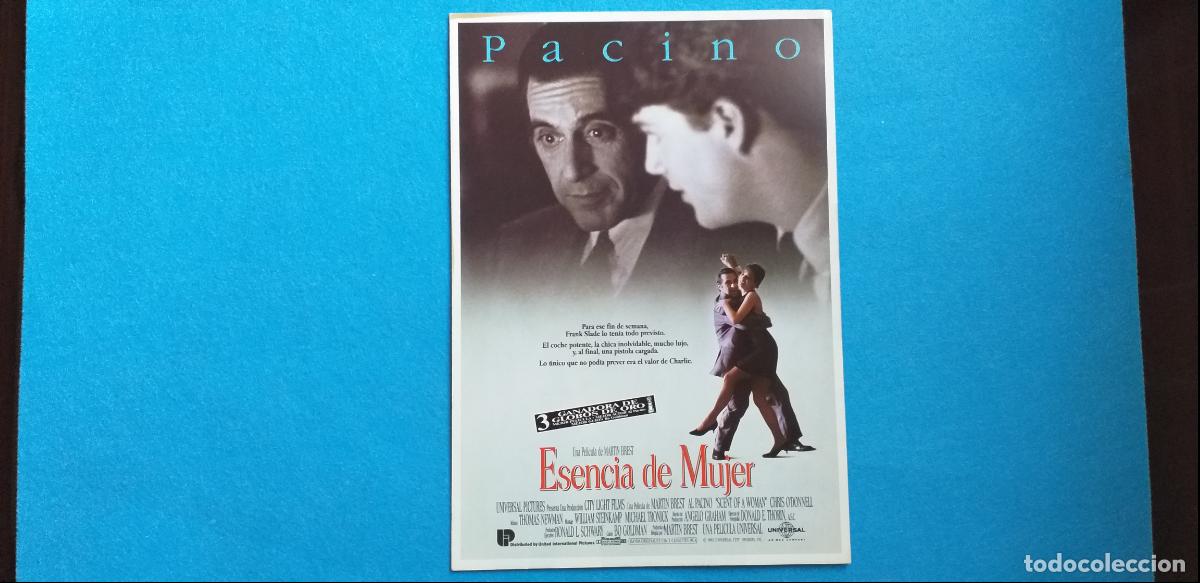 Cine: Guia PUBLICITARIA doble: Esencia de mujer. Con: Al Pacino, Chris O'Donnell, Gabrielle Anwar