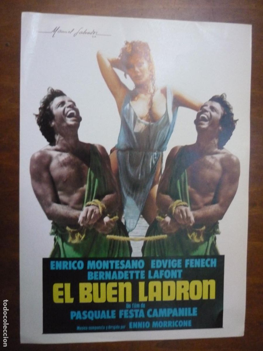 Cine: el buen ladron - guia publicitaria original - edwige fenech enrico montesano