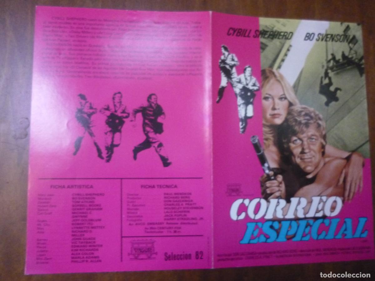 Cine: correo especial - guia publicitaria original - cybill shepherd bo svenson - vagon films