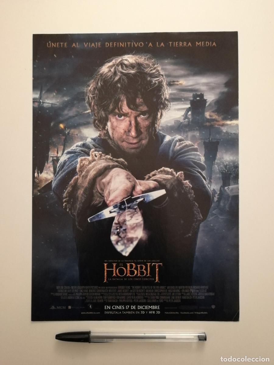 Cine: ANUNCIO ACARTONADO -A4- El Hobbit: La batalla de los cinco ej&eacute;rcitos - EL SE&Ntilde;OR DE LOS ANILLOS -