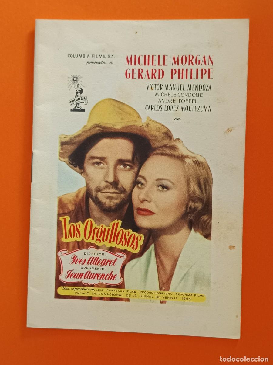 Cin&eacute;ma: GUIA DE CINE TIPO LIBRITO 20 PAGINAS LOS ORGULLOSOS MICHELE MORGAN