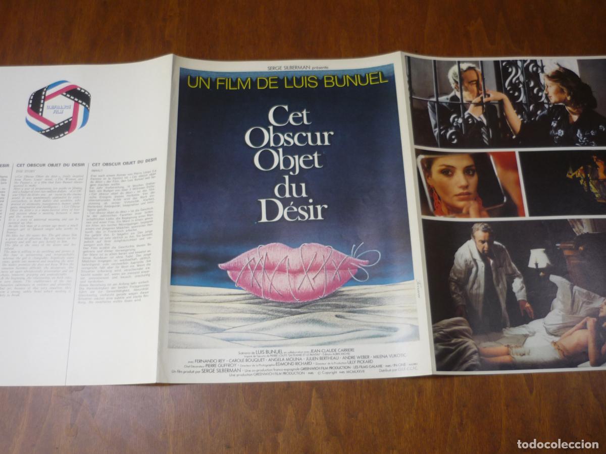 Cine: ese oscuro objeto del deseo - guia publicitaria original frn luis bu&ntilde;uel angela molina fernando rey