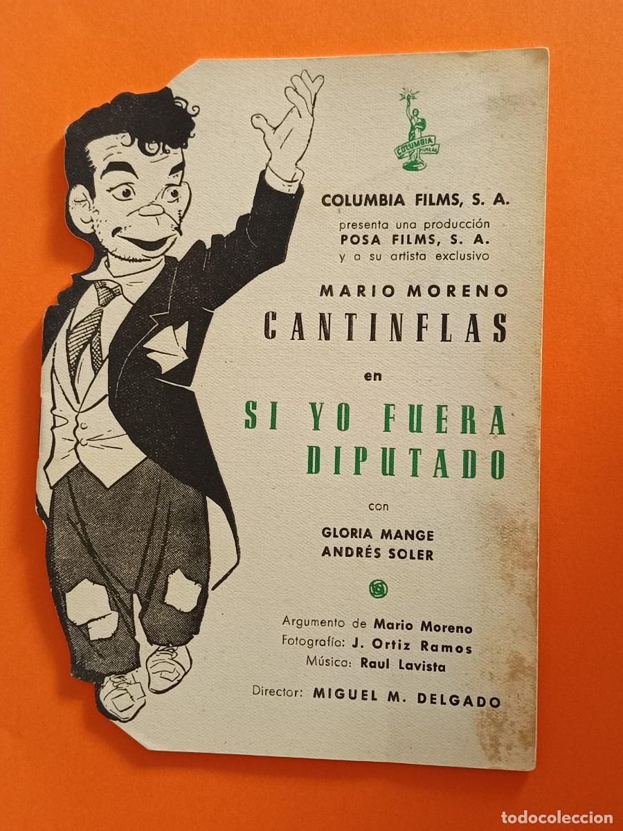 Cine: GUIA DE CINE TIPO LIBRITO TROQUELADO 16 PAGINAS SI YO FUERA DIPUTADO CANTINFLAS