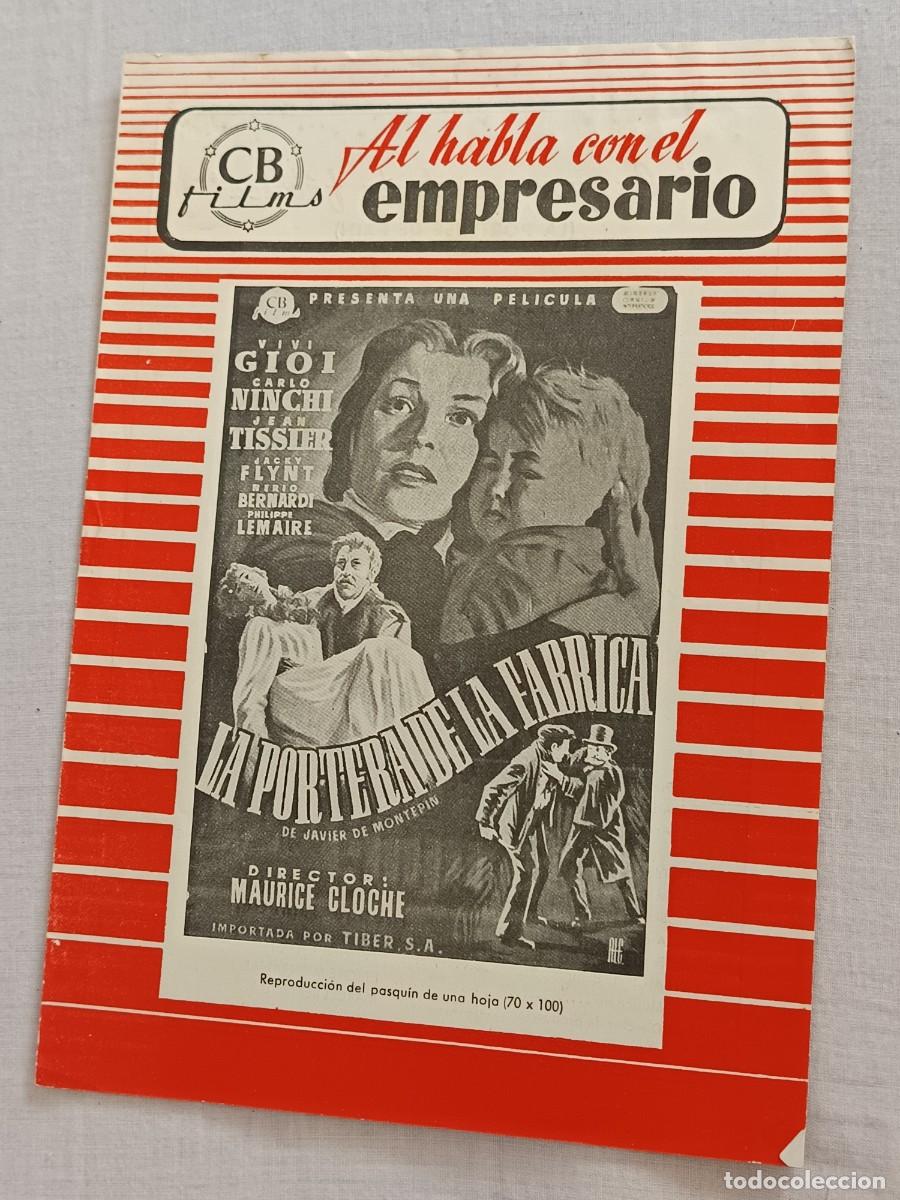 Cinema: GUIA DE CINE 8 PAGINAS LA PORTERA DE LA FABRICA VIVI GIOI
