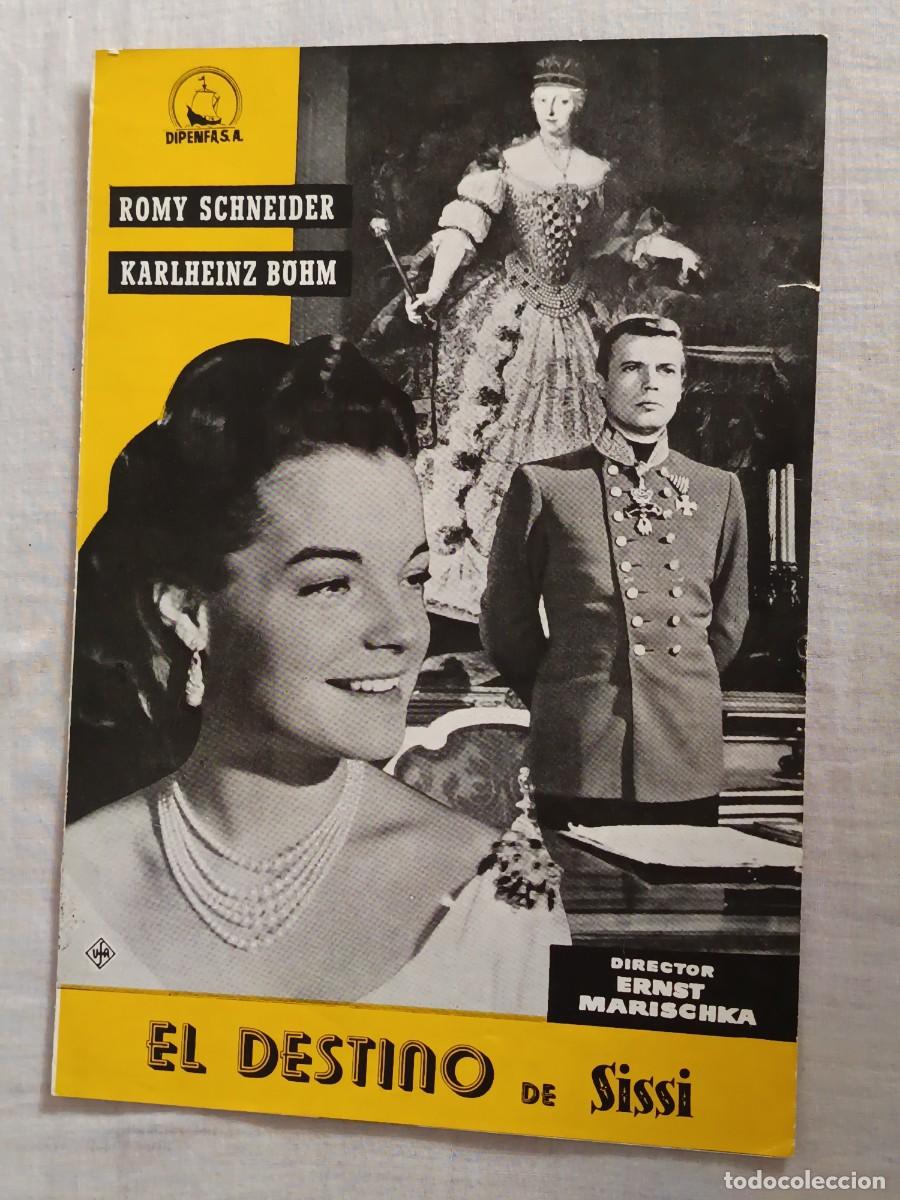Cine: GUIA DE CINE 4 PAGINAS EL DESTINO DE SISSI ROMY SCHNEIDER