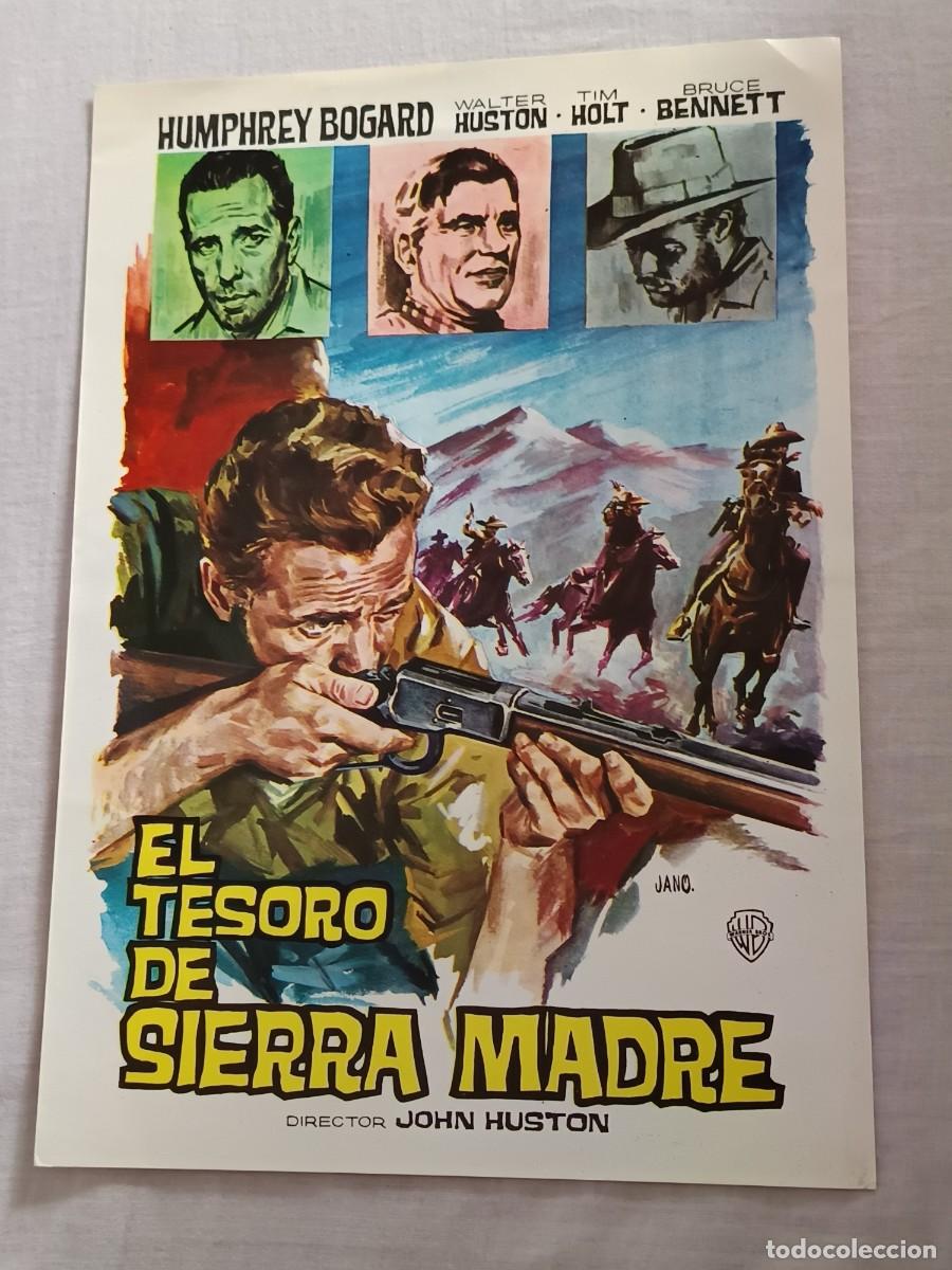 Cine: GUIA DE CINE 4 PAGINAS EL TESORO DE SIERRA MADRE HUMPHREY BOGART