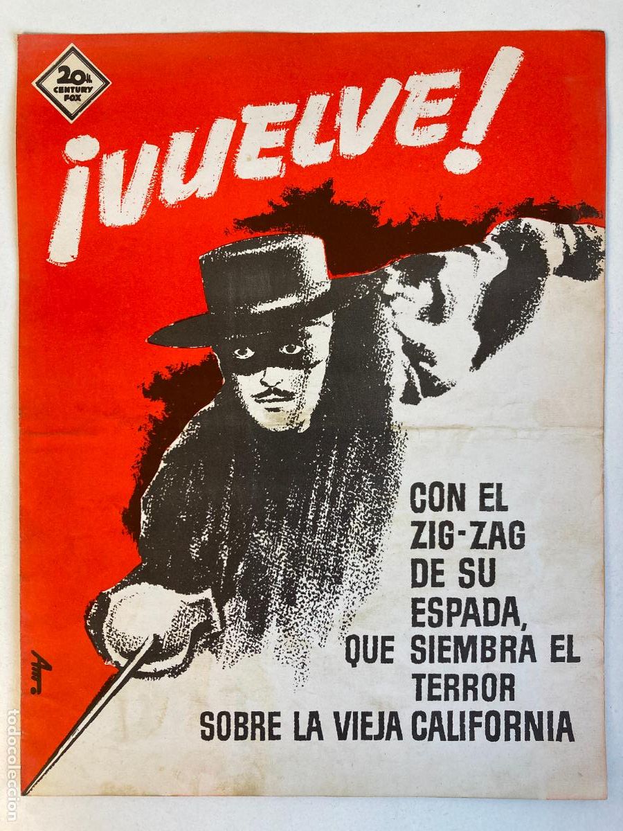 Cine: EL SIGNO DEL ZORRO, CON TYRONE POWER - A&Ntilde;O 1963