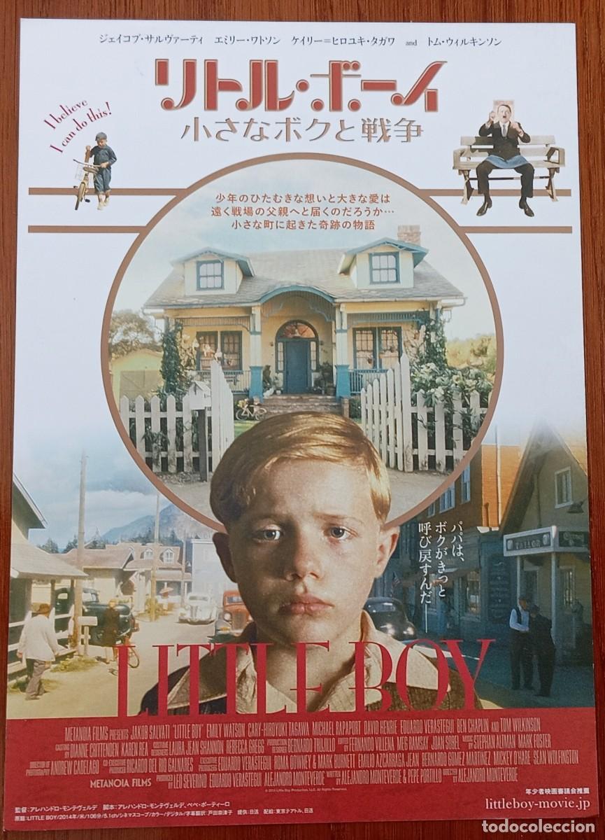 Cine: Gu&iacute;a japonesa programa de mano japon&eacute;s LITTLE BOY. Alejandro Monteverde, Emily Watson. Cine M&eacute;xico.
