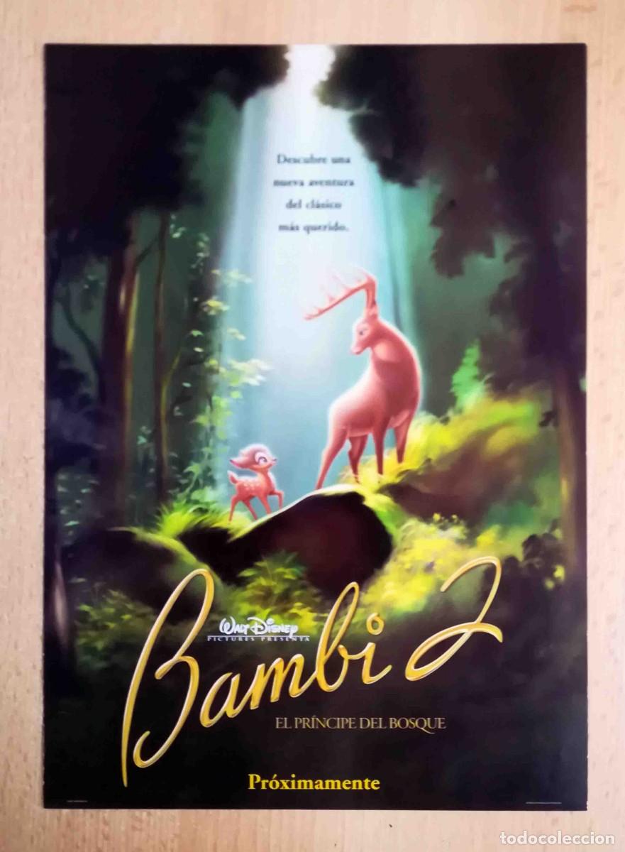 Cine: GU&Iacute;A ORIGINAL DE CINE: Bambi 2. Walt Disney. Doble impresa a dos caras.