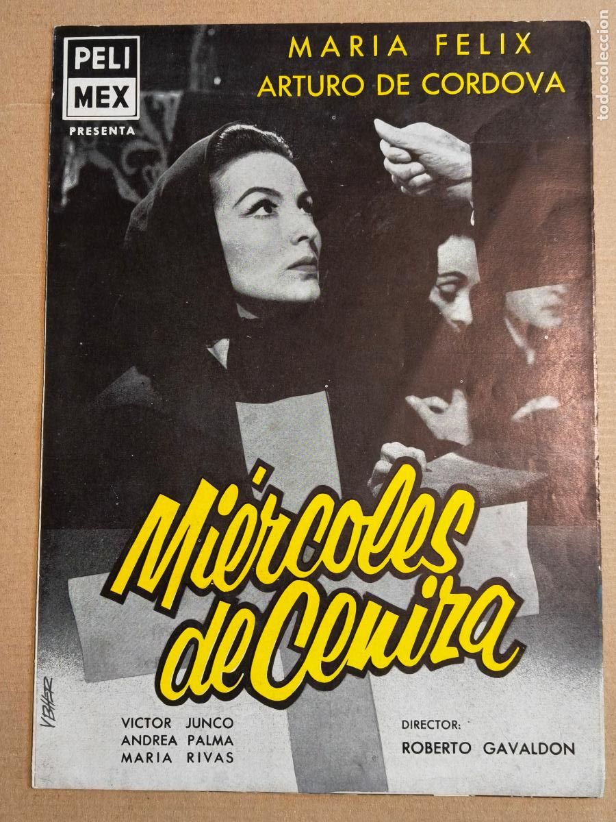 Cine: MARIA FELIX MI&Eacute;RCOLES DE CENIZA GUIA DE CINE 1962