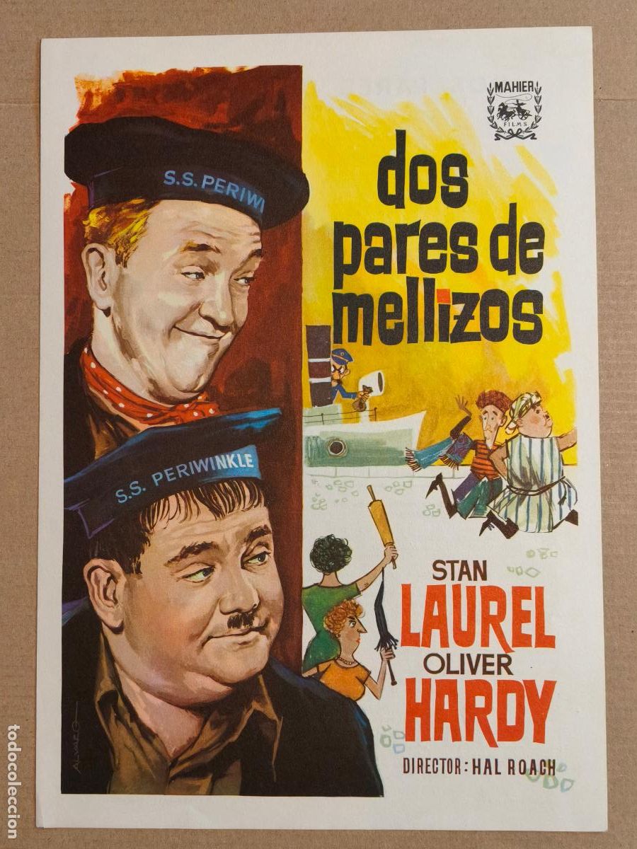 Cine: LAUREL Y HARDY DOS PARES DE MELLIZOS GUIA DE CINE 1963