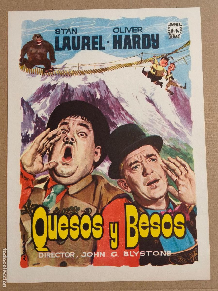 Cine: LAUREL Y HARDY QUESOS Y BESOS GUIA DE CINE 1962