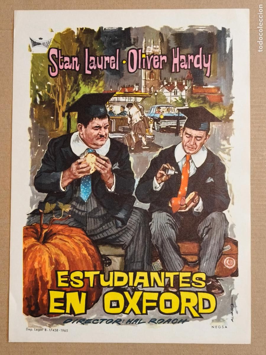 Cine: LAUREL Y HARDY ESTUDIANTES EN OXFORD GUIA DE CINE 1965