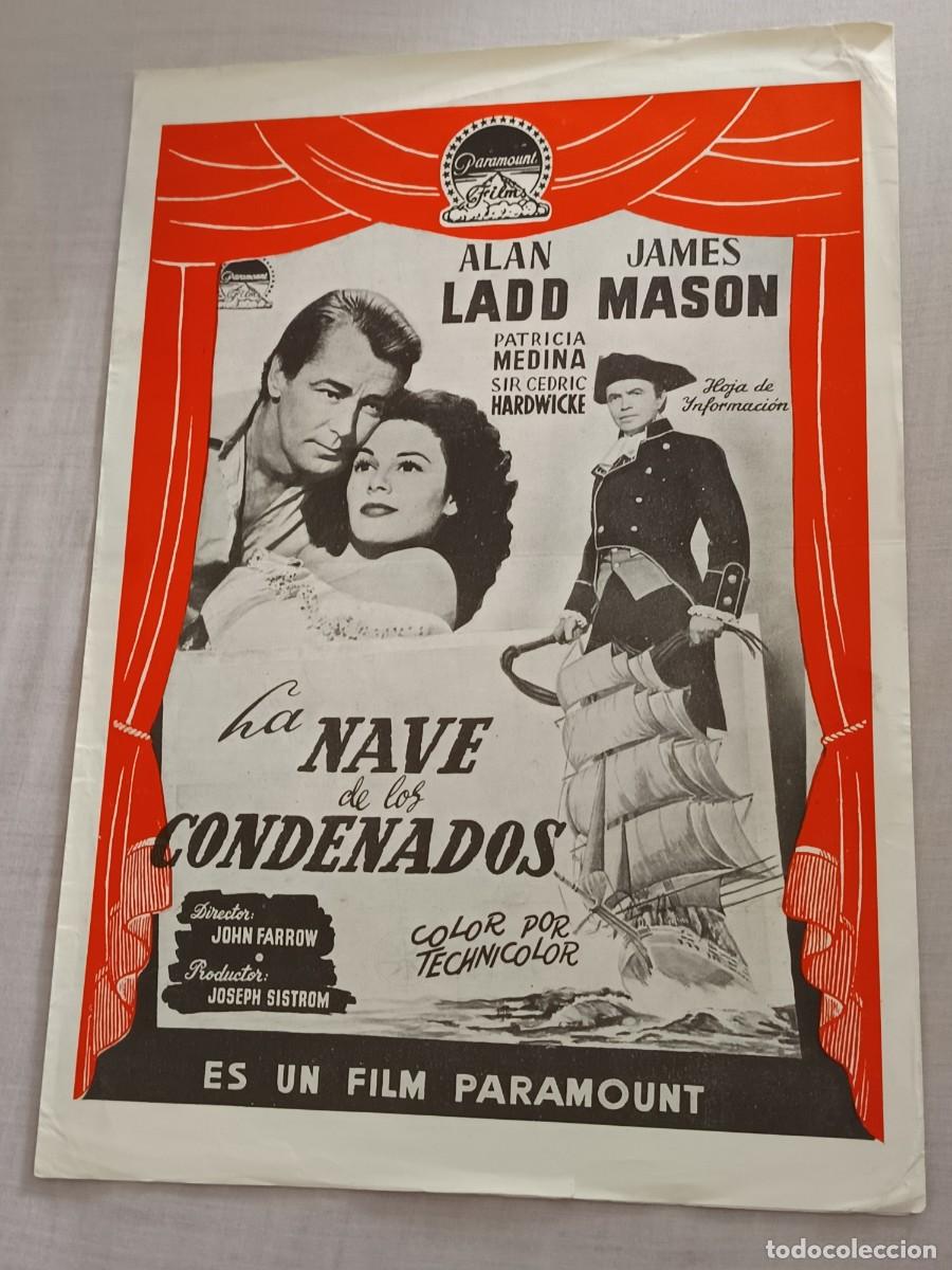 Cine: GUIA DE CINE DOBLE LA NAVE DE LOS CONDENADOS ALAN LADD