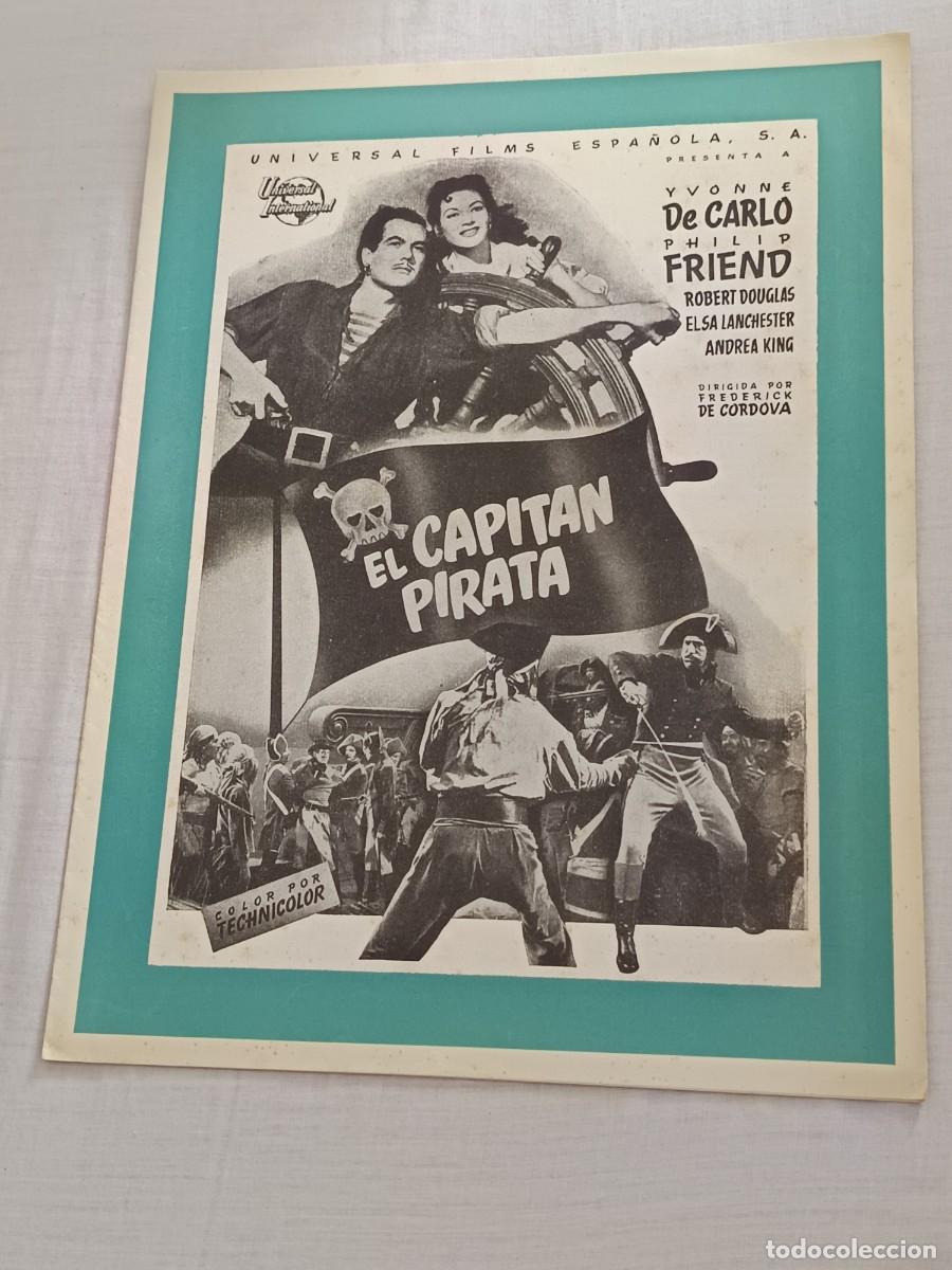 Cine: GUIA DE CINE 8 PAGINAS EL CAPITAN PIRATA YVONNE DE CARLO