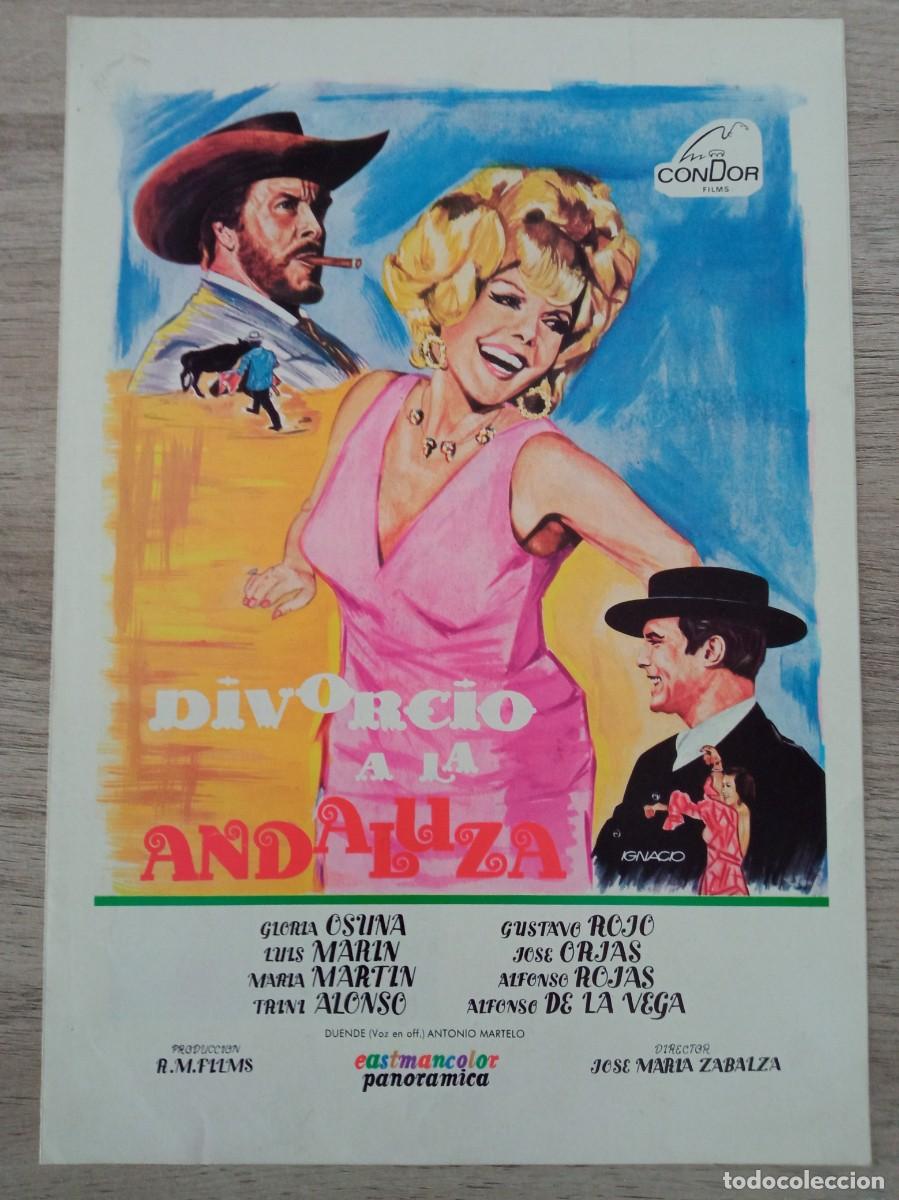Cine: GU&Iacute;A PUBLICITARIA DE LA PEL&Iacute;CULA DIVORCIO A LA ANDALUZA, GLORIA OSUNA