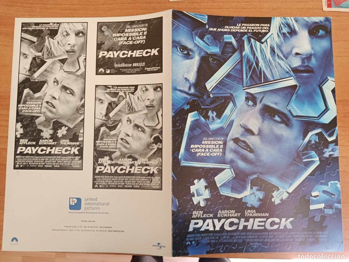 Cine: G35-- GUIA DE LA PELICULA -- PAYCHECK