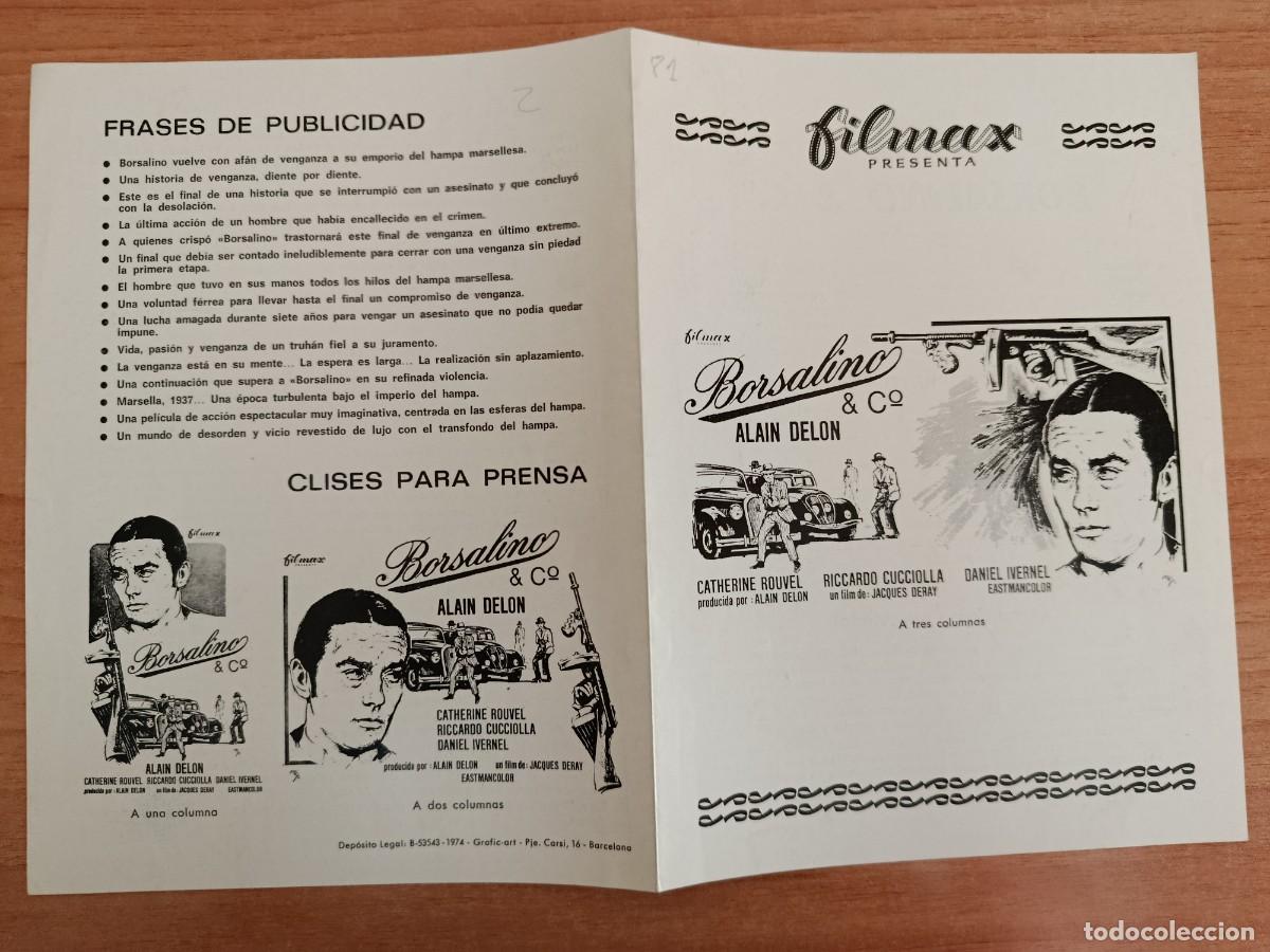 Cine: G35-- GUIA DE LA PELICULA -- BORSALINO & CO