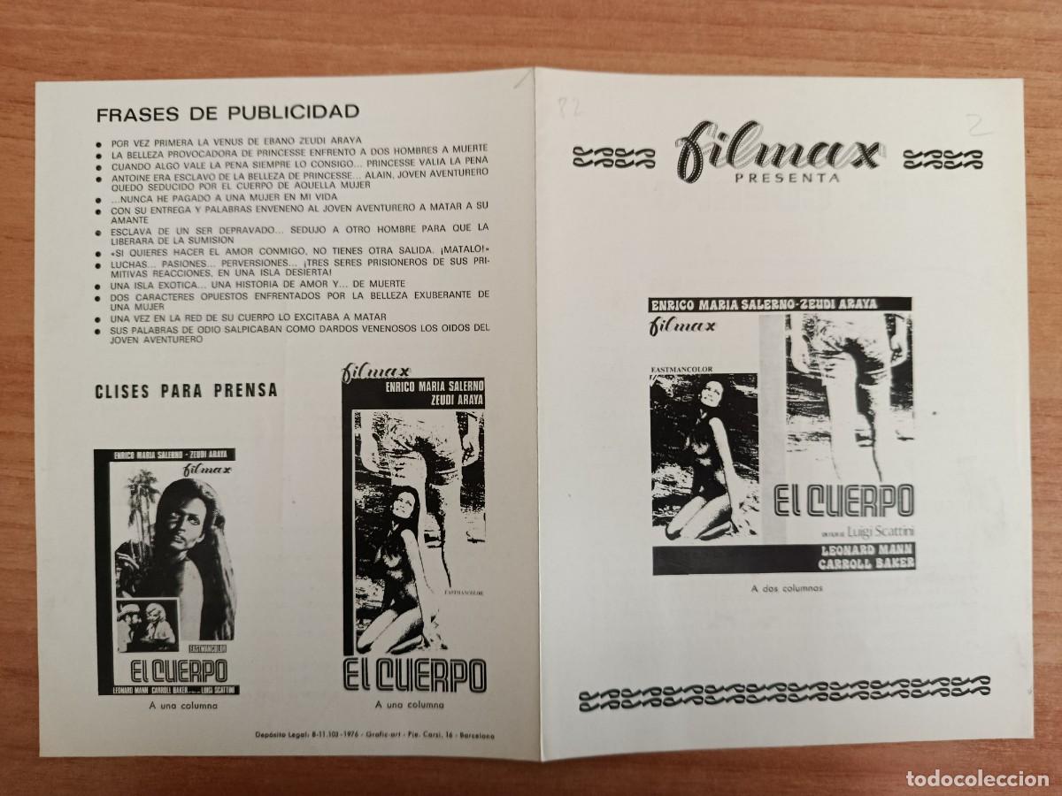 Cine: G35-- GUIA DE LA PELICULA -- EL CUERPO