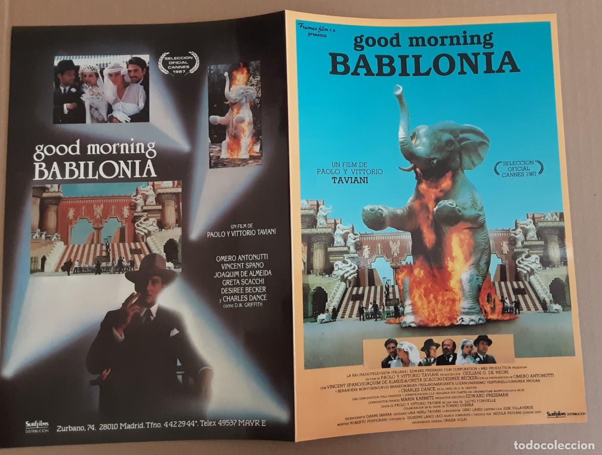 Cine: GOOD MORNING BABILONIA, VINCENT SPANO, JOAQUIM DE ALMEIDA.