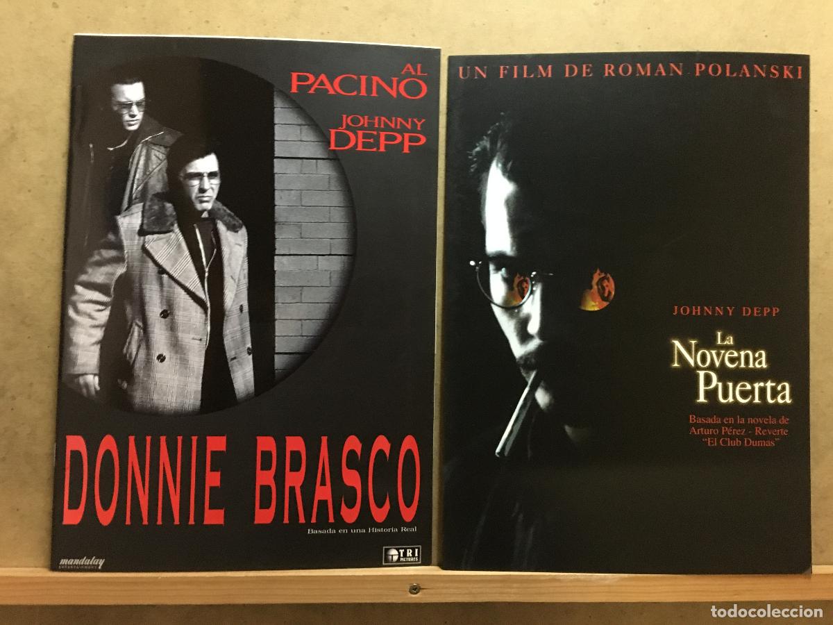 Kino: G10260 JOHNNY DEPP DONNIE BRASCO LA NOVENA PUERTA 2 GUIAS ORIGINALES ESPA&Ntilde;OLAS