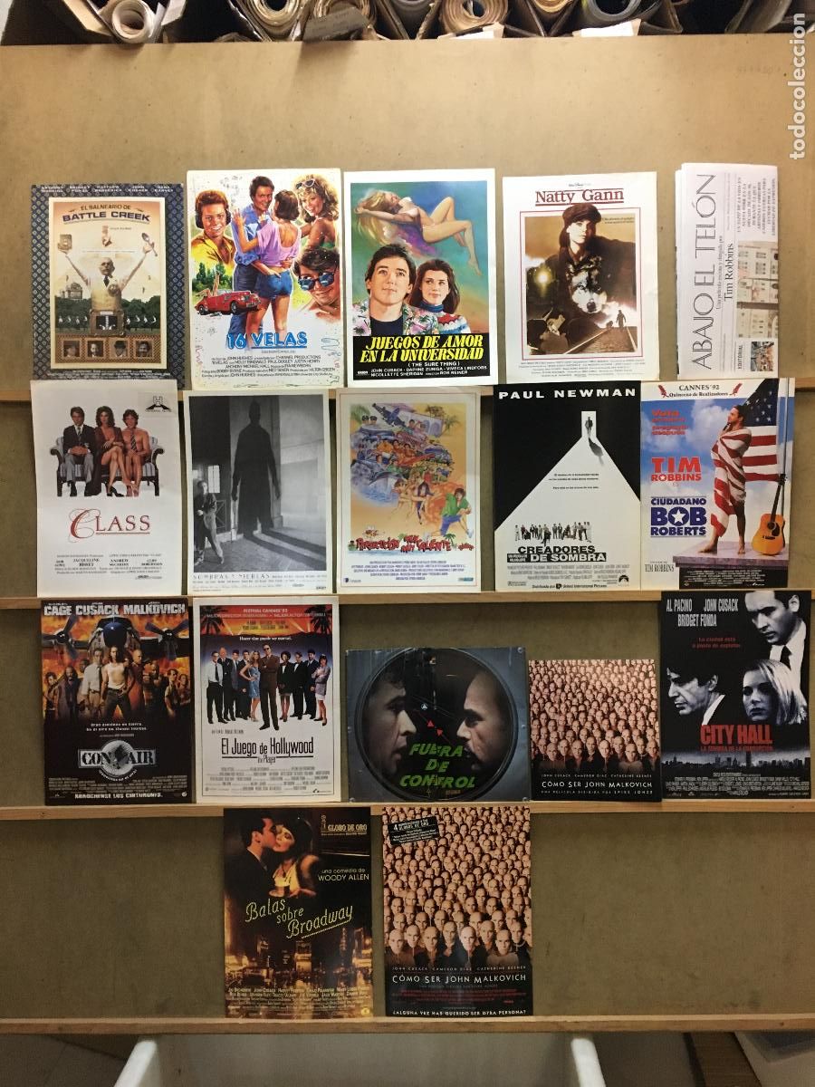 Cine: G10263 JOHN CUSACK COLECCION 17 GUIAS ORIGINALES ESPA&Ntilde;OLAS