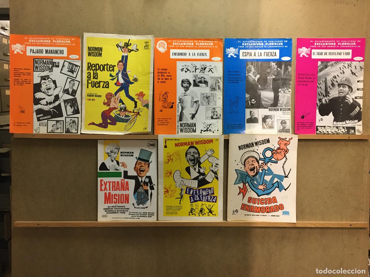 Cine: G10268 NORMAN WISDOM COLECCION 8 GUIAS ORIGINALES ESPA&Ntilde;OLAS