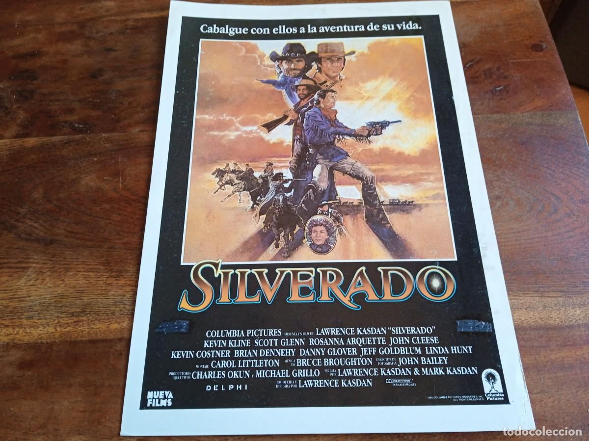 Cinema: Silverado - Kevin Costner, Rosana Arquette, Kevin Kline, Linda Hunt - Guia original Columbia 1985