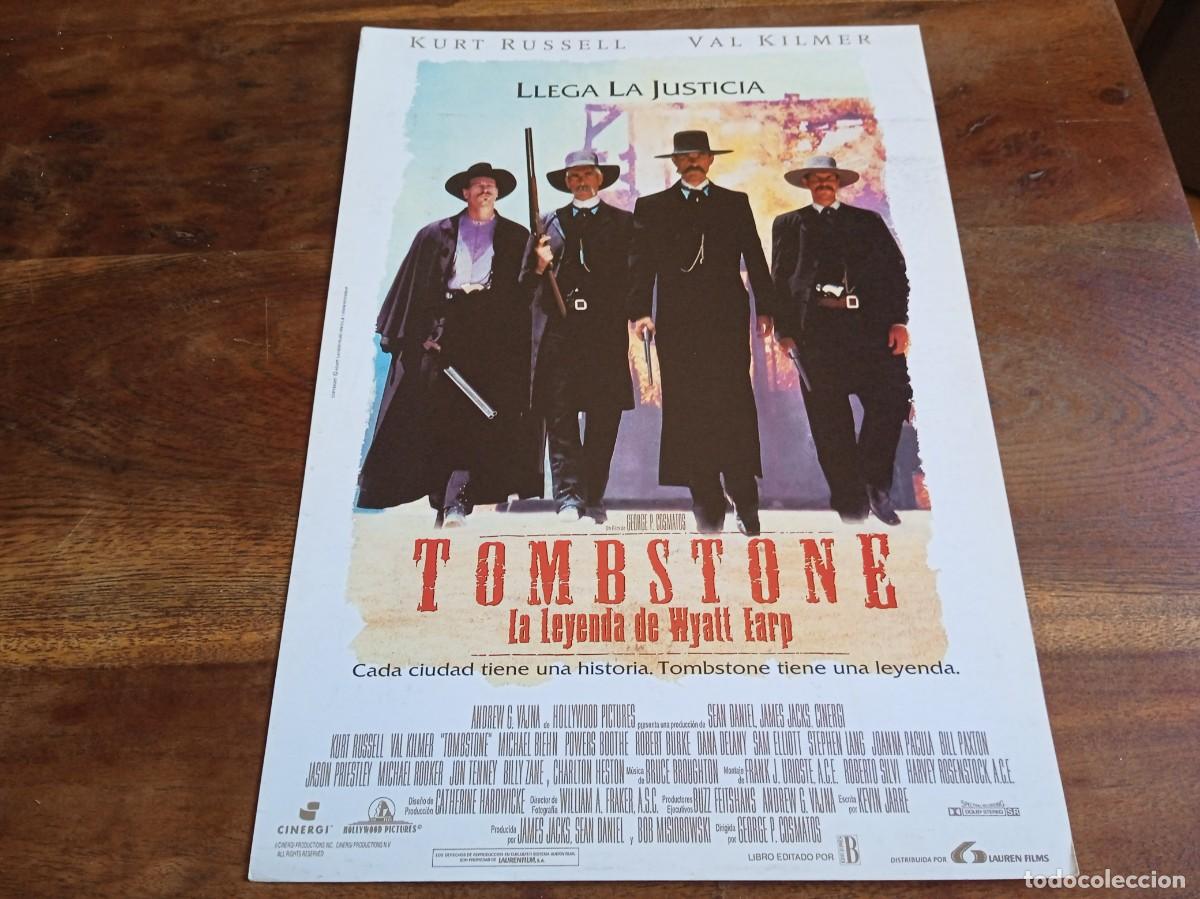 Cinema: Tombstone leyenda de Wyatt Earp - Kurt Russell, Val Kilmer, Dana Delany - Guia original Lauren 1993