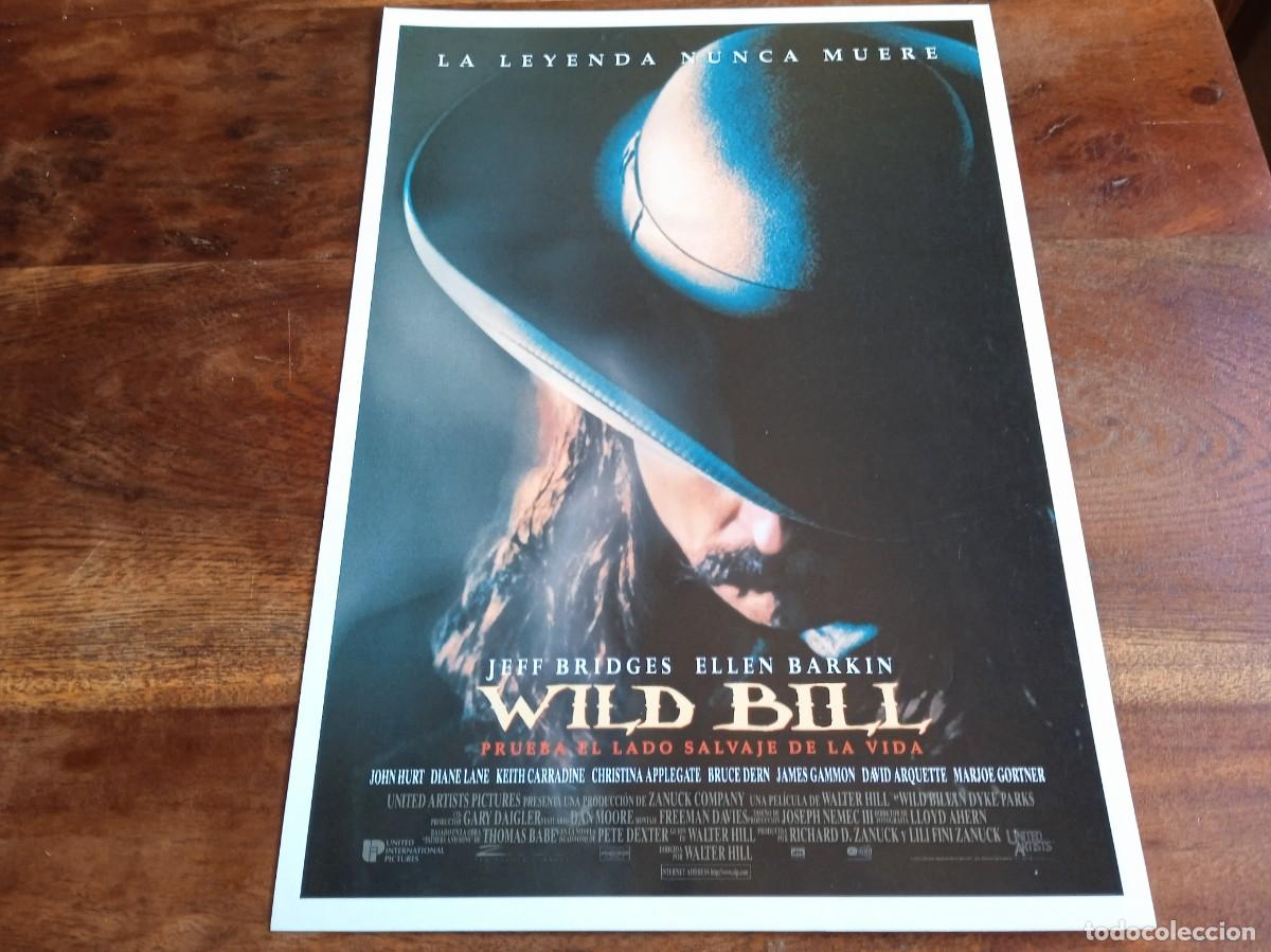 Cinema: Wild Bill - Jeff Bridges, Ellen Barkinn, John Hurt, Diane Lane - Guia original U.I.P 1995