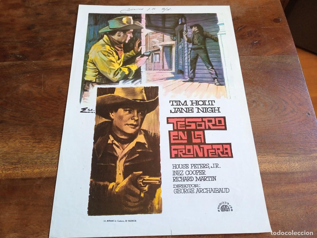 Cinema: Tesoro en la frontera - Tim Holt, Jane Nigh, Richard Martin - Guia original S. Fuster 1968