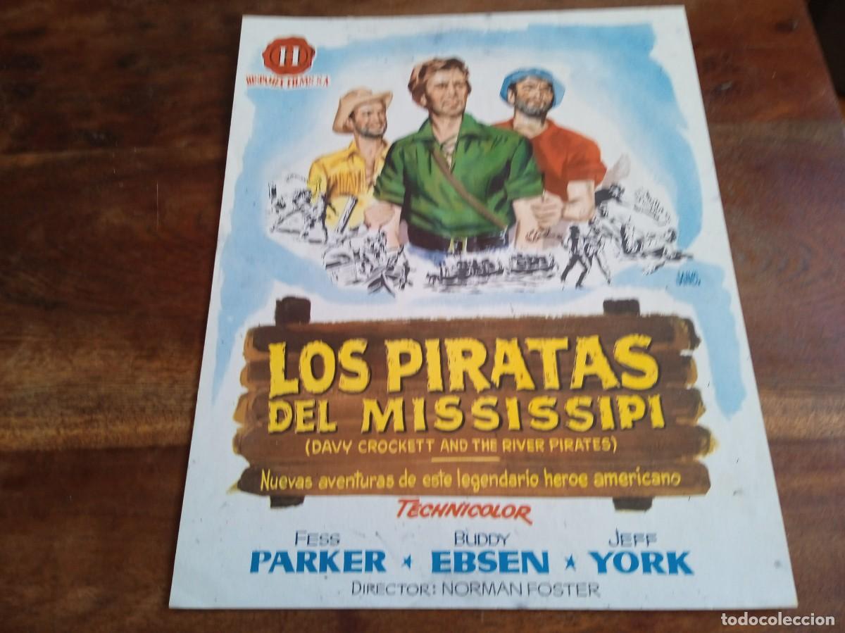 Cinema: Los piratas del Mississippi - Fess Parker, Buddy Ebsen, Jeff York - Guia original Hispamex 1959