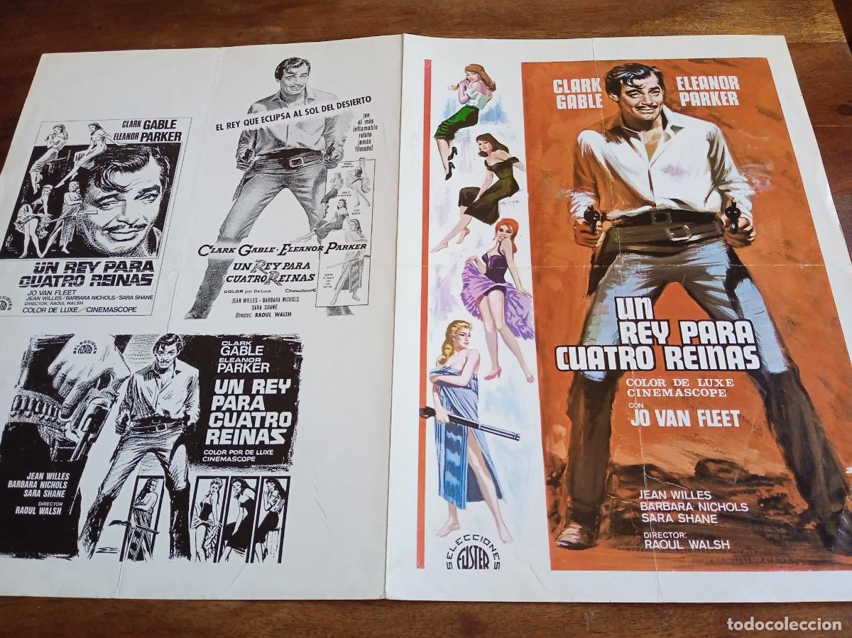 Cine: Un rey para cuatro reinas - Clark Gable, Eleanor Parker, Raoul Walsh - Guia original S. Fuster 1971