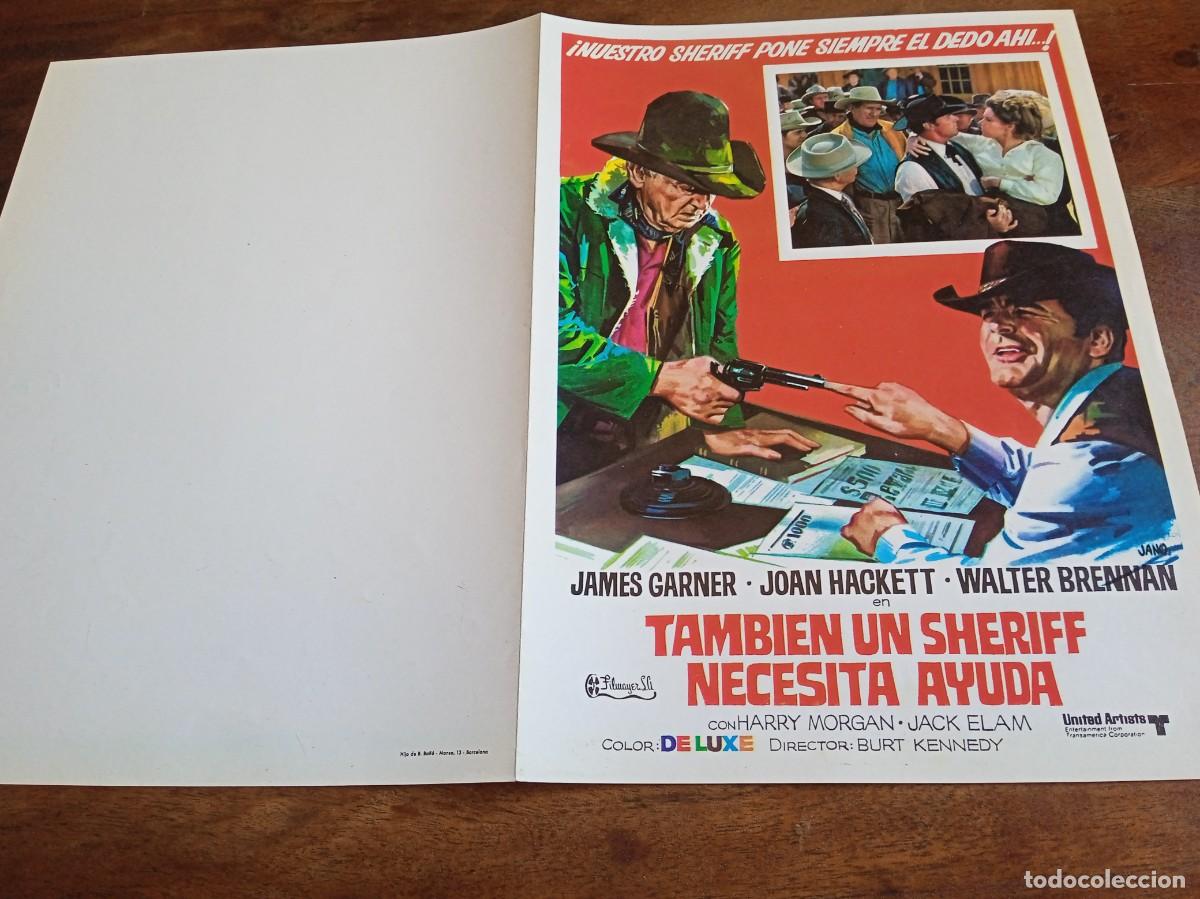 Cinema: Tambi&eacute;n un sheriff necesita ayuda - James Garner, Joan Hackett - Guia original Filmayer 1969