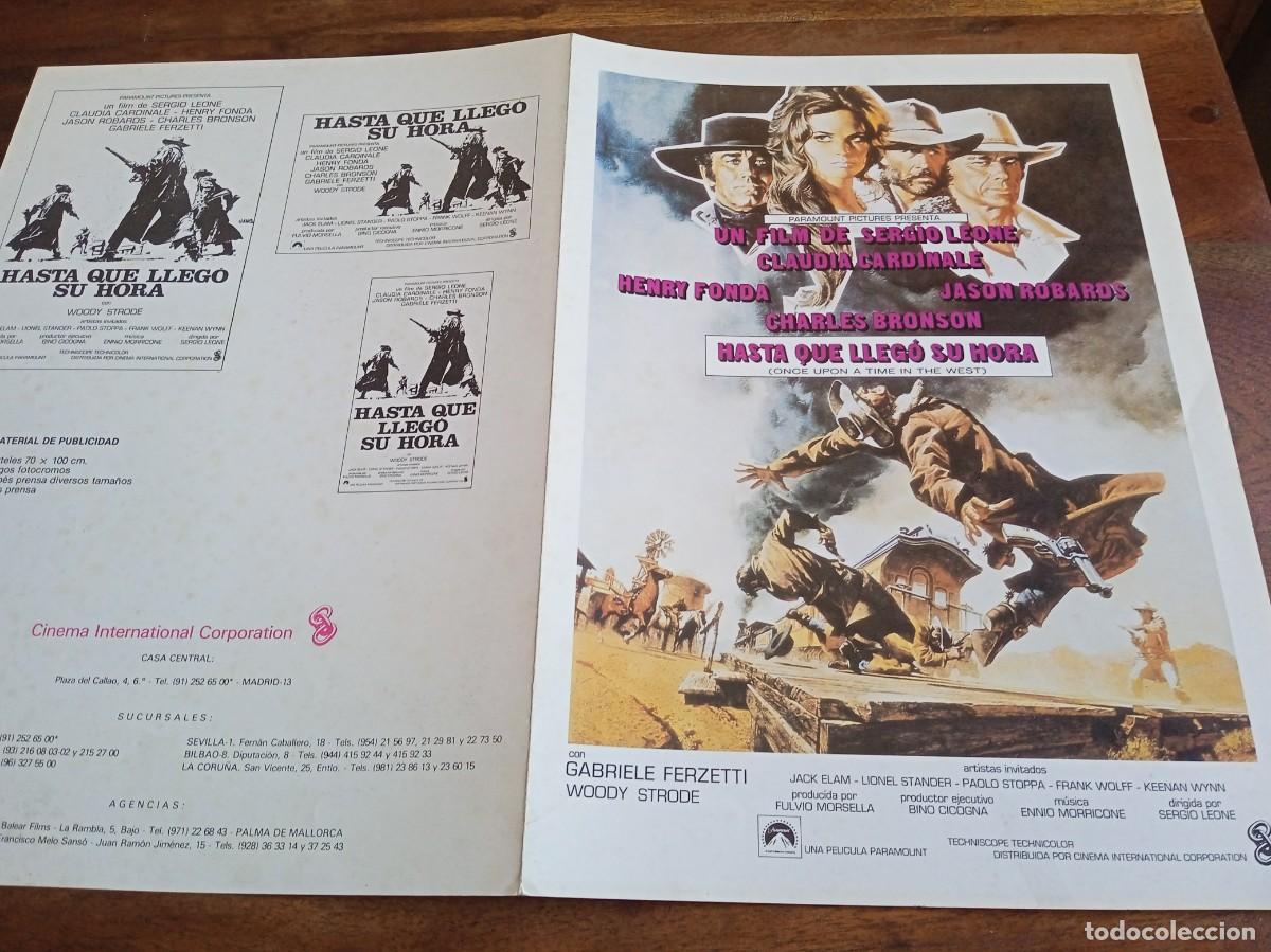 Cinema: Hasta que llego su hora - Claudia cardinale, Henry Fonda, Sergio Leone - Guia original C.I.C 1972