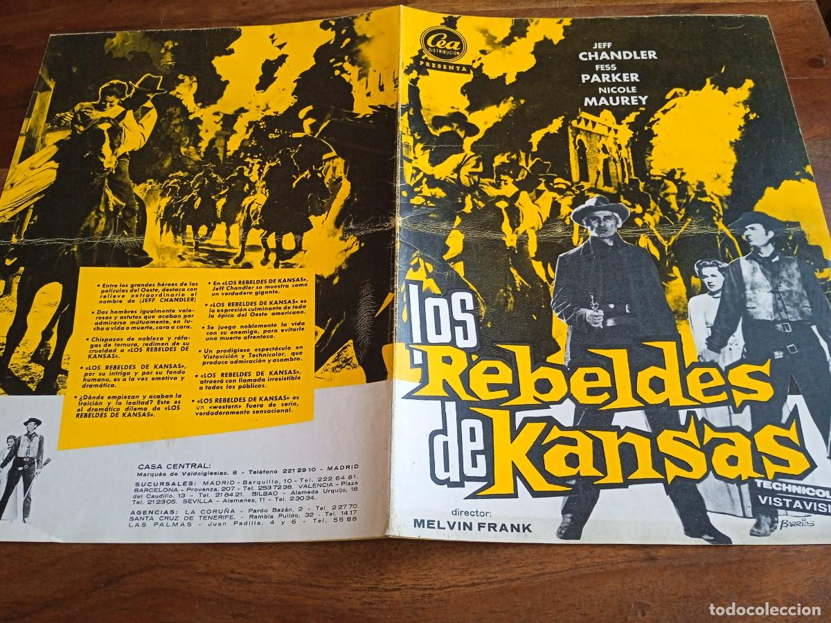 Cin&eacute;ma: Los rebeldes de Kansas - Jeff Chandler, Nicole Maurey - Guia original CEA 1963