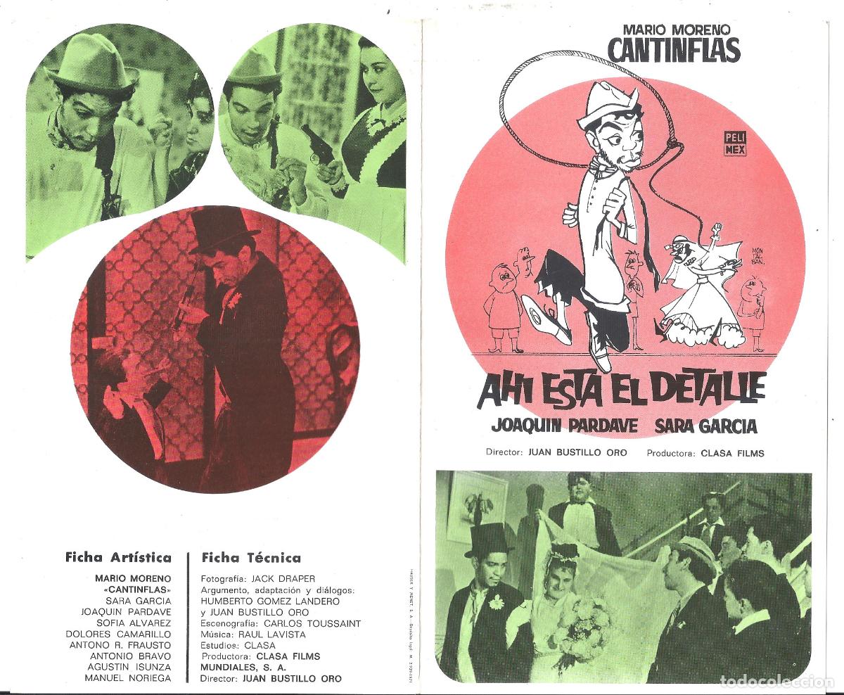 Cine: G10271 AHI ESTA EL DETALLE CANTINFLAS GUIA ORIGINAL PELIMEX R-71