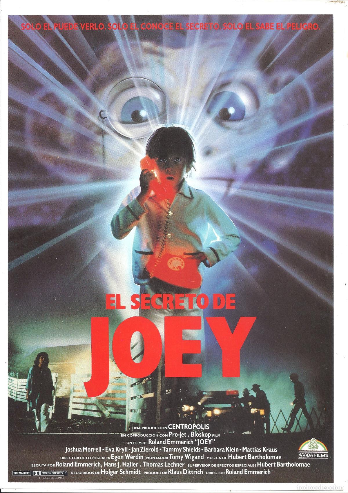 Cine: G10275 EL SECRETO DE JOEY ROLAND EMMERICH SCI-FI GUIA ORIGINAL ARABA ESTRENO