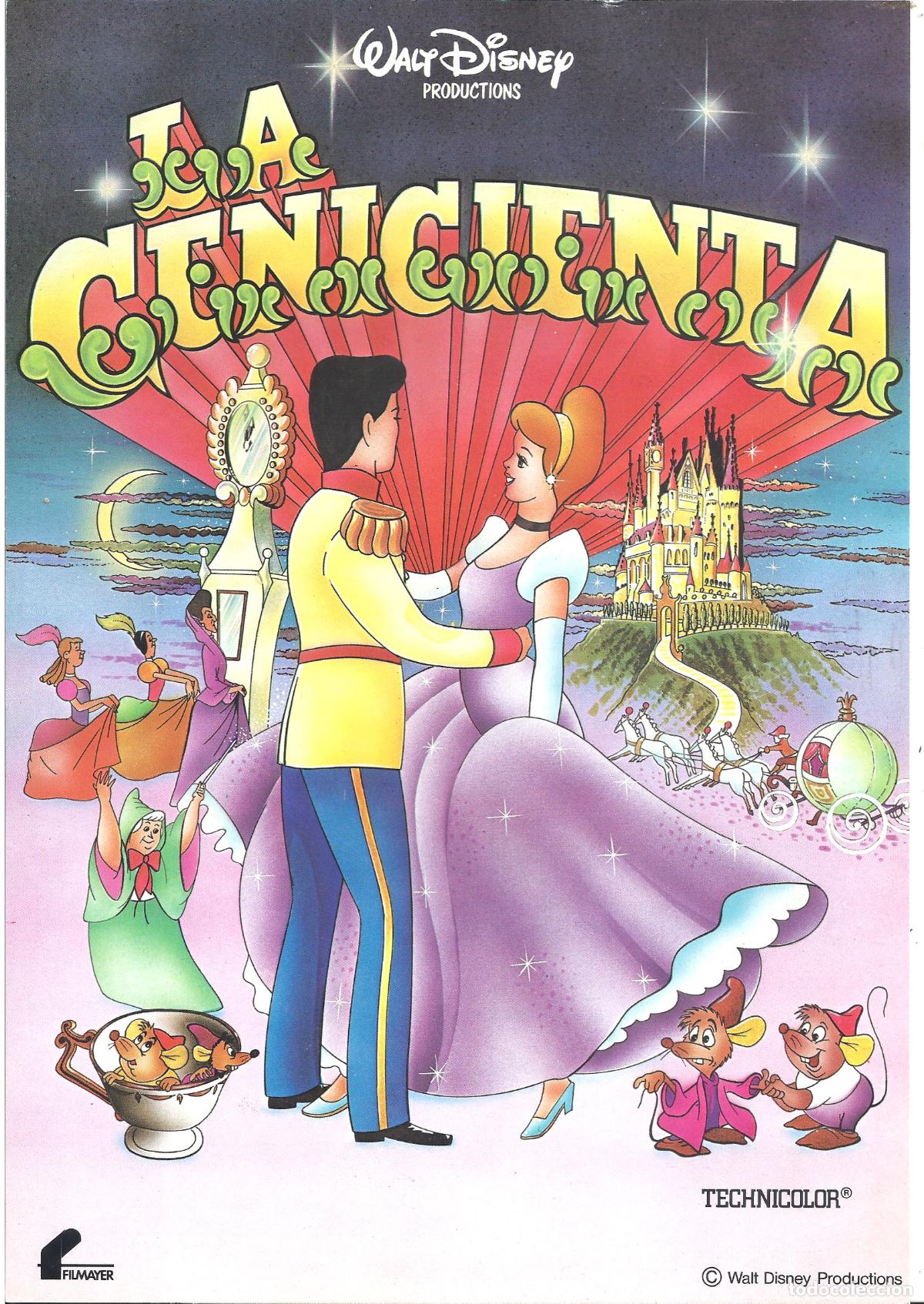 Cine: G10279 LA CENICIENTA WALT DISNEY GUIA ORIGINAL FILMAYER R-80'S h3